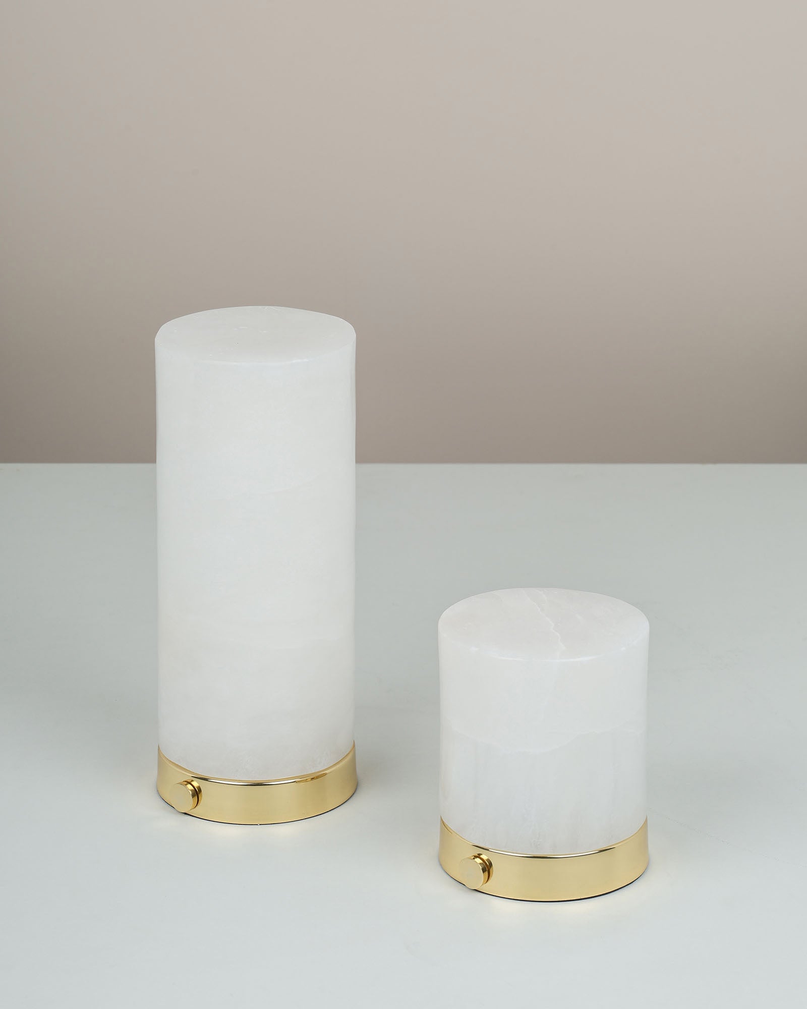 Midas Cylindrical Tall Table Lamp in luxury modern design