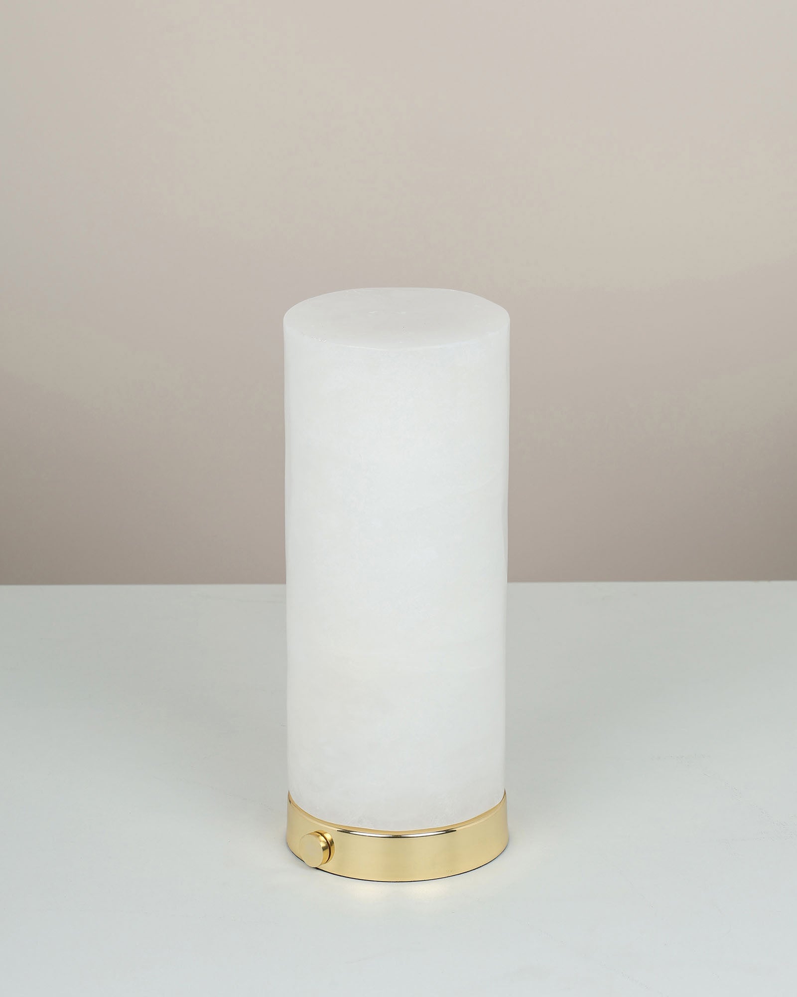 Midas Cylindrical Tall Table Lamp in luxury modern design