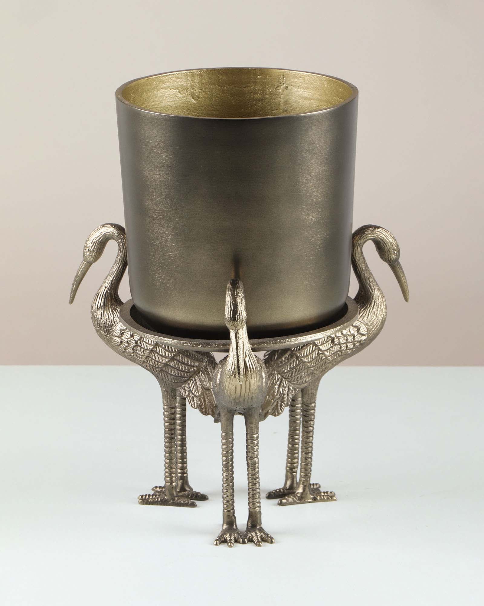 Leticia Crane Table Top Planter – Decorative Indoor Table Top Planter for Home Décor