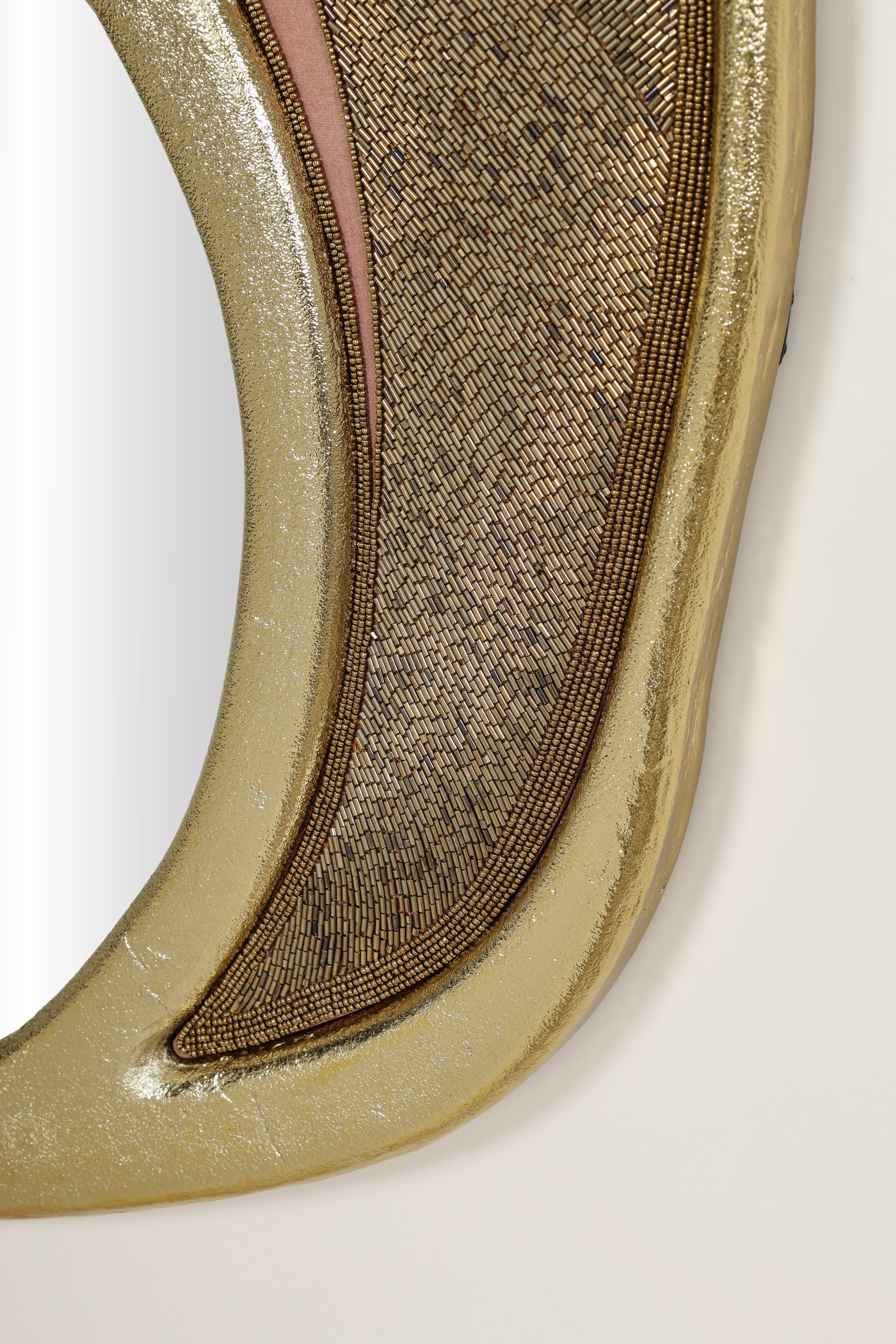 Liora wall mirror by Aalaya with elegant handcrafted decorative frame