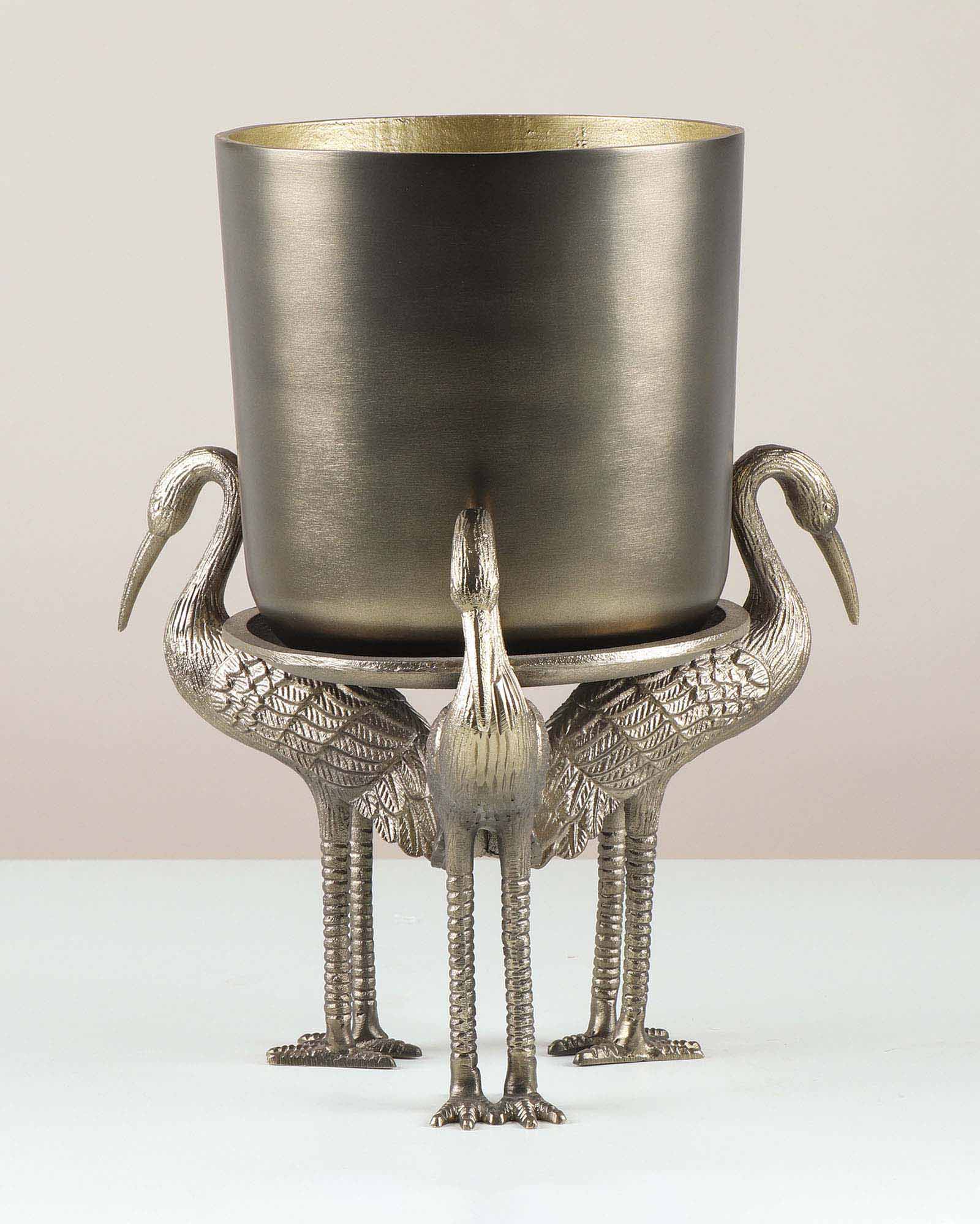 Leticia Crane Table Top Planter – Decorative Indoor Table Top Planter for Home Décor