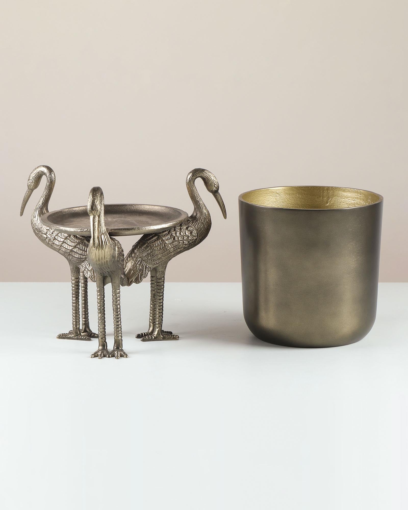 Leticia Crane Table Top Planter – Decorative Indoor Table Top Planter for Home Décor