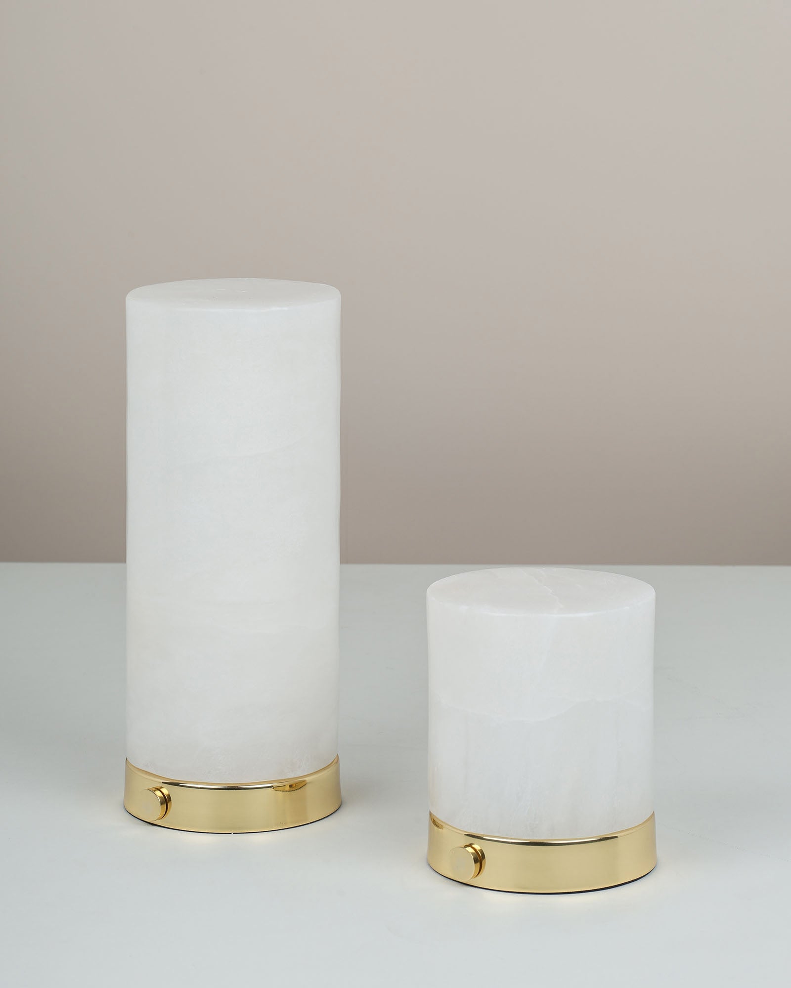 Midas Cylindrical Short Table Lamp in luxury modern design